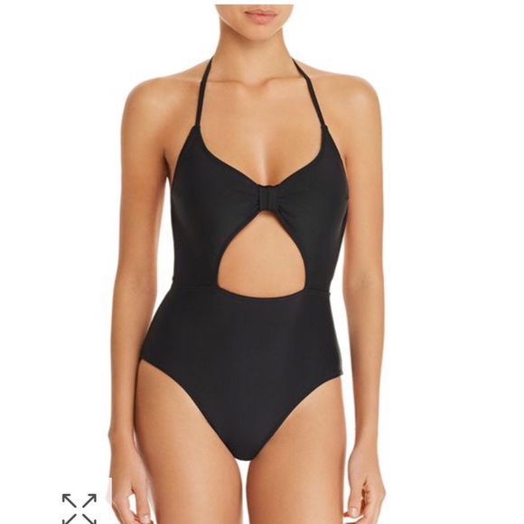 Sam Edelman Other - Sam Edelman Black Front Knot One- piece Swimsuit